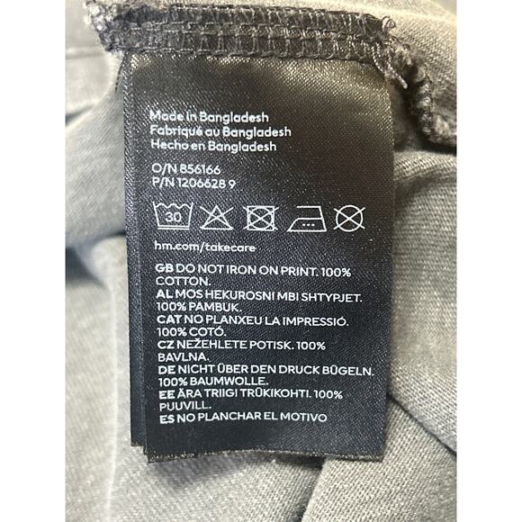 H&M Women's Gray Nirvana Graphic Print Short Sleeve Band T Shirt Tee Top Size M - Picture 5 of 5